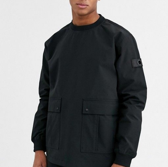 TopMan LTD Woven Utility Style Sweater Size:Small. - Picture 1 of 8